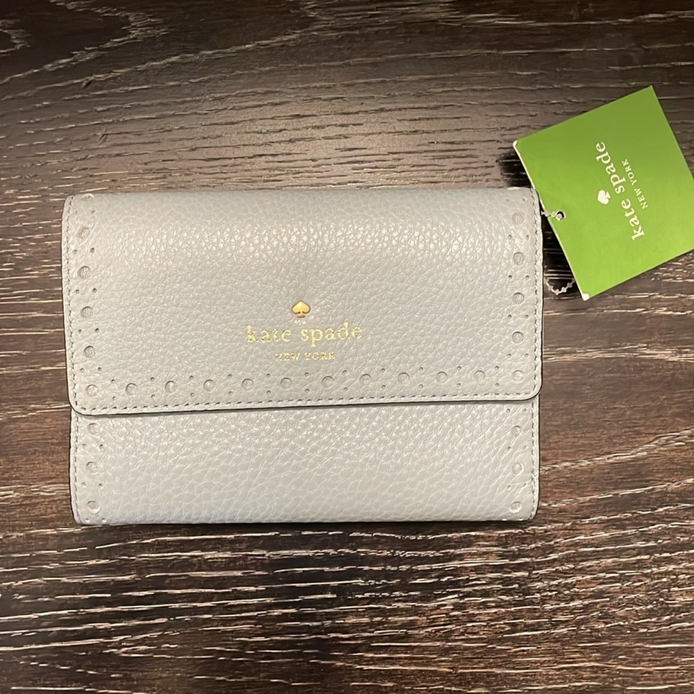NWT Kate Spade Pale Blue Wallet